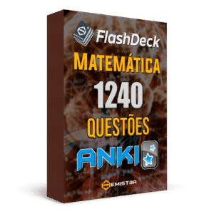 Flashcards para Anki, com 1240 questões de Matemática.