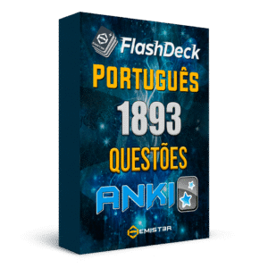 Flashcards para Anki, com 1893 questões de Português".