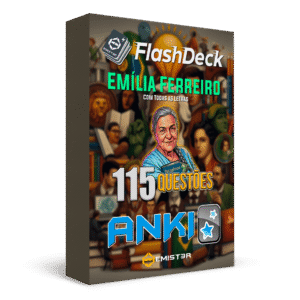 Flashcards para Anki, com 115 questões da obra de Emília Ferreiro, "Com Todas as Letras".