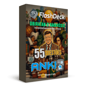 Flashcards para Anki, com 55 questões da obra de Ubiratan D'Ambrósio, "Educação Matemática: Da Teoria à Prática".