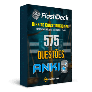 Flashcards para Anki, com 575 questões de Direito Constitucional".