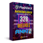 Flashcards para Anki, com 328 questões de Raciocínio Lógico".