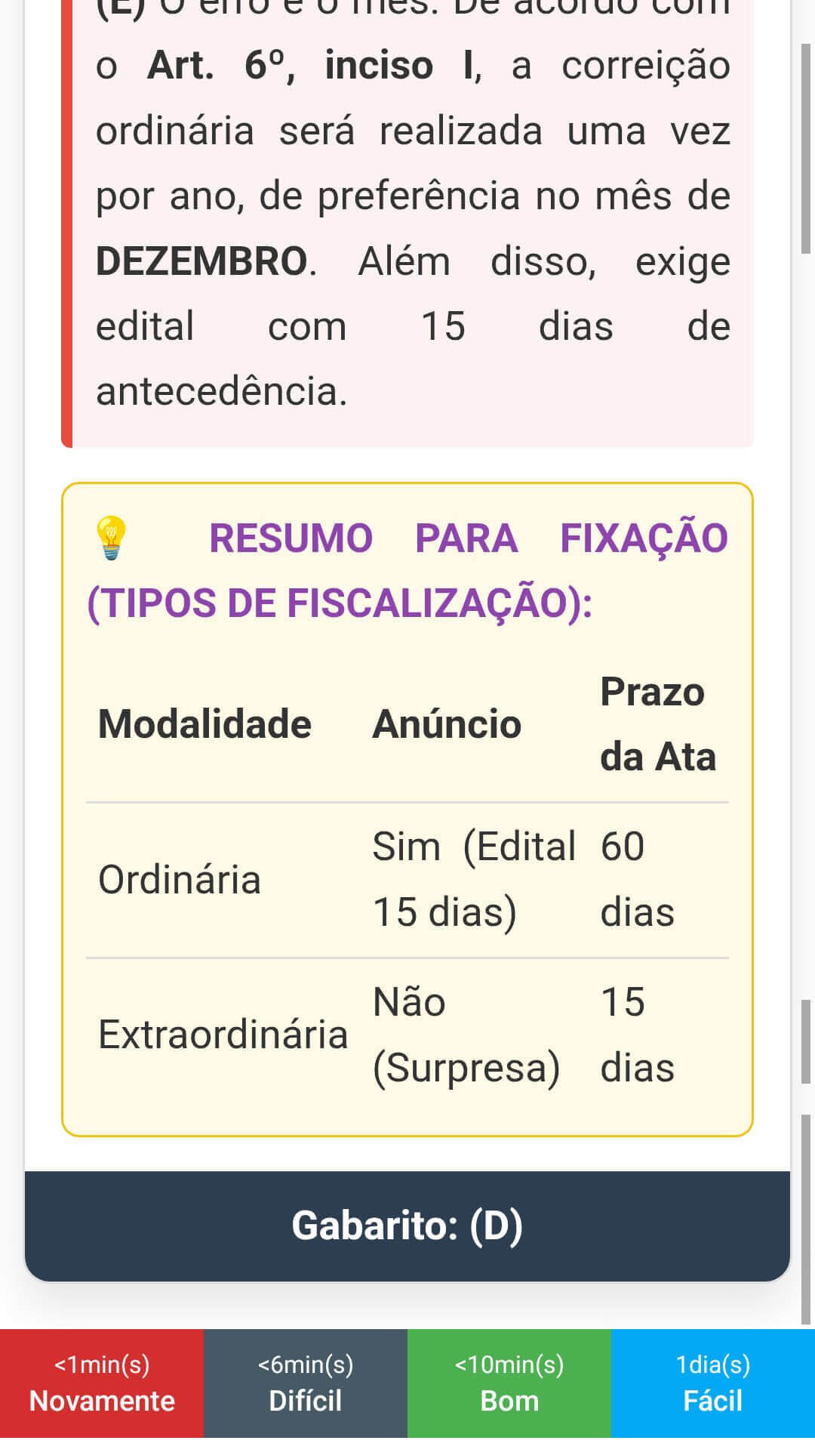 Exemplo da parte final do verso do flashcard.